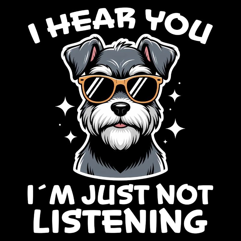 Schnauzer disant drôle de cadeau de schnauzer