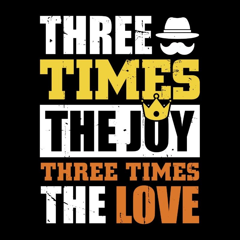 Papa Vater von drei Mädchen Töchtern