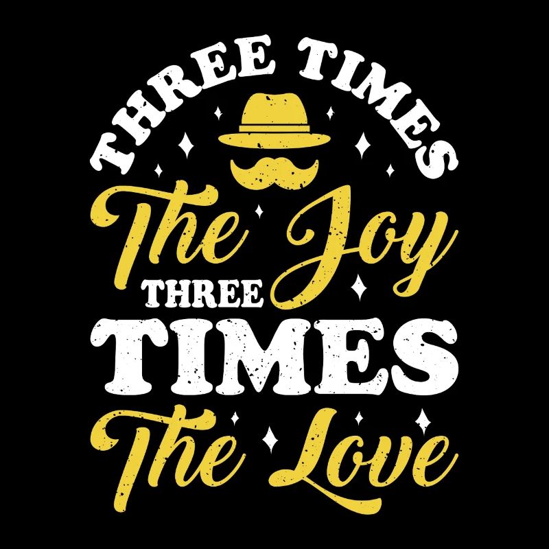 Papa Vater von drei Mädchen Töchtern