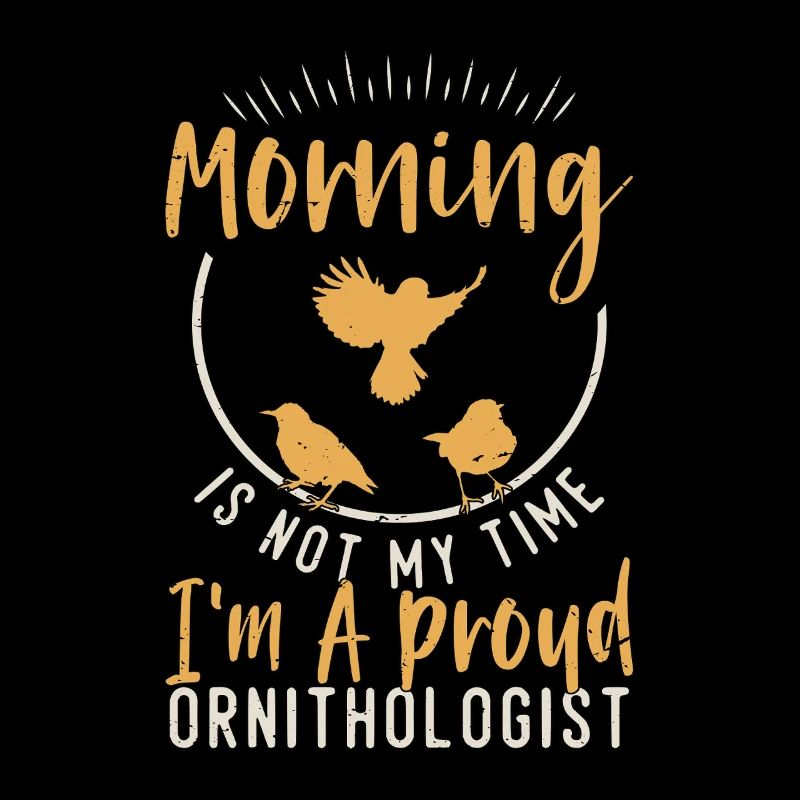 Ornithologue Le matin n’est pas mon temps pour observer les oiseaux