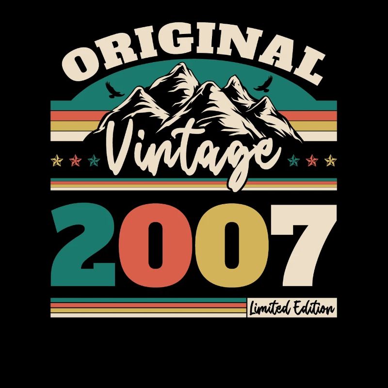 2007 Vintage Retro Geburtstagsgeschenk