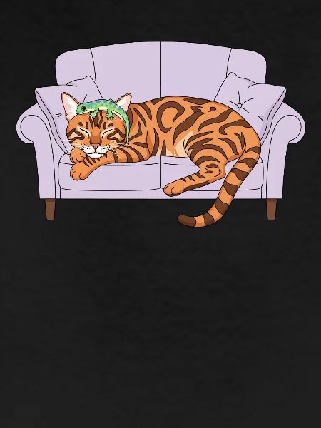 Katze und Gecko
