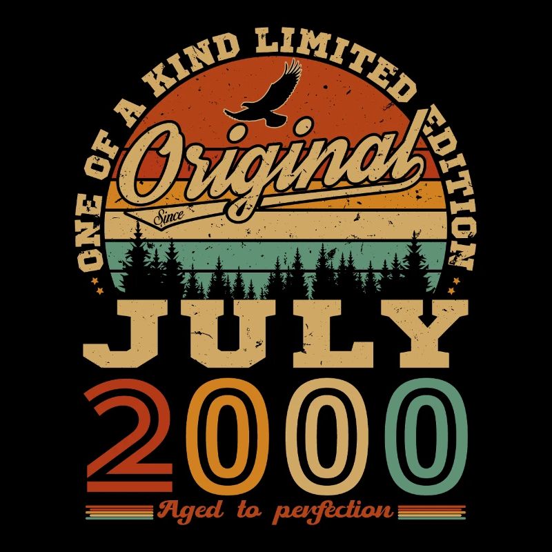 Juli 2000 Vintage Retro Geburtstagsgeschenk