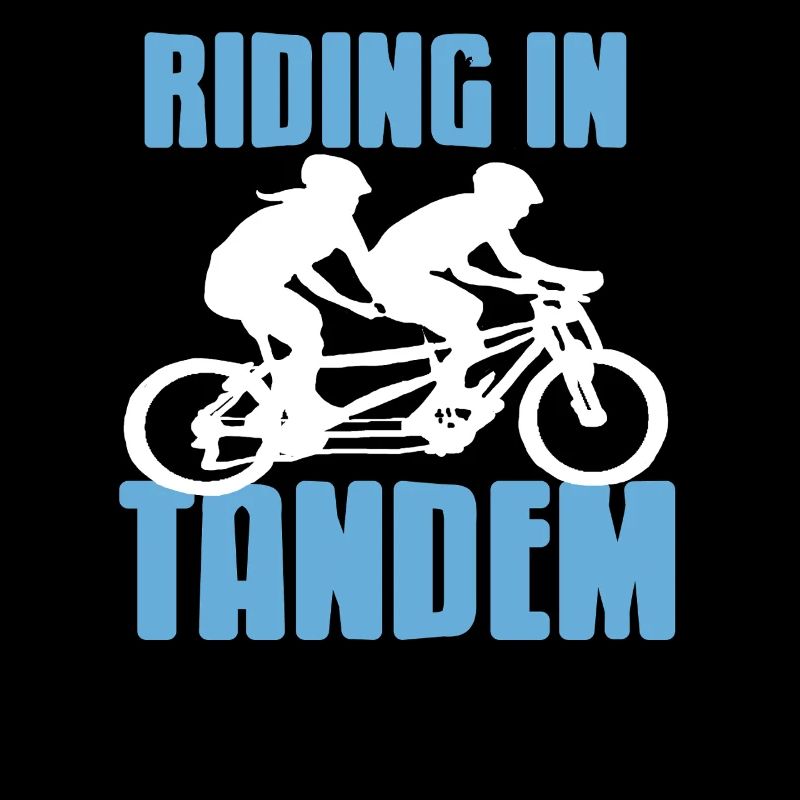 Balade en tandem à vélo à deux