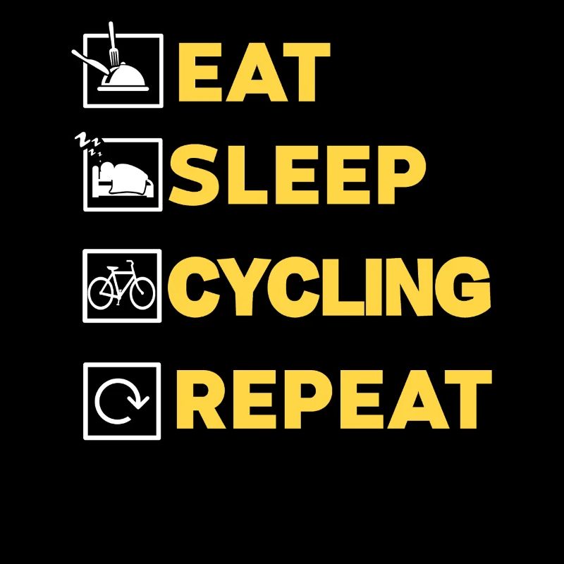 Manger Dormir Vélo Répéter Routine Mode de vie