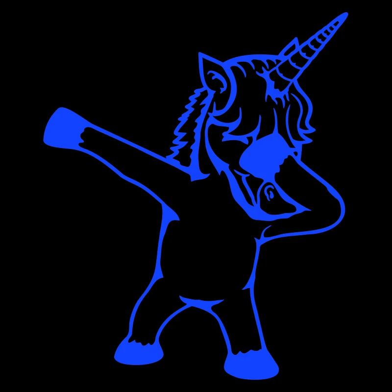 Einhorn Dabbing Dab Tanz Party Pose Geste Lustig