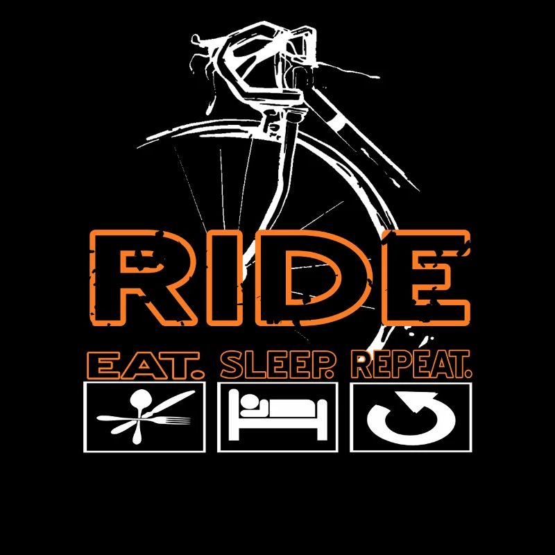 Ride Eat Sleep Repeat Cyclist Life Routine
