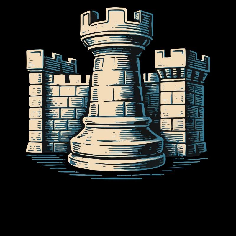 Tour d’échecs Forteresse Les joueurs d’échecs s’unissent