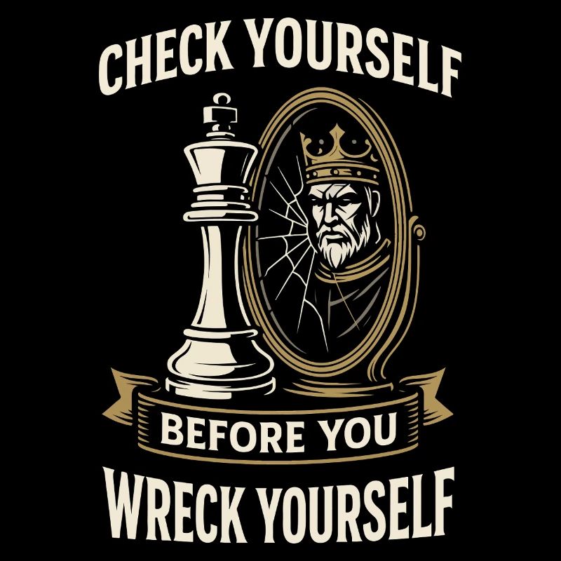 chess player board check yourself,