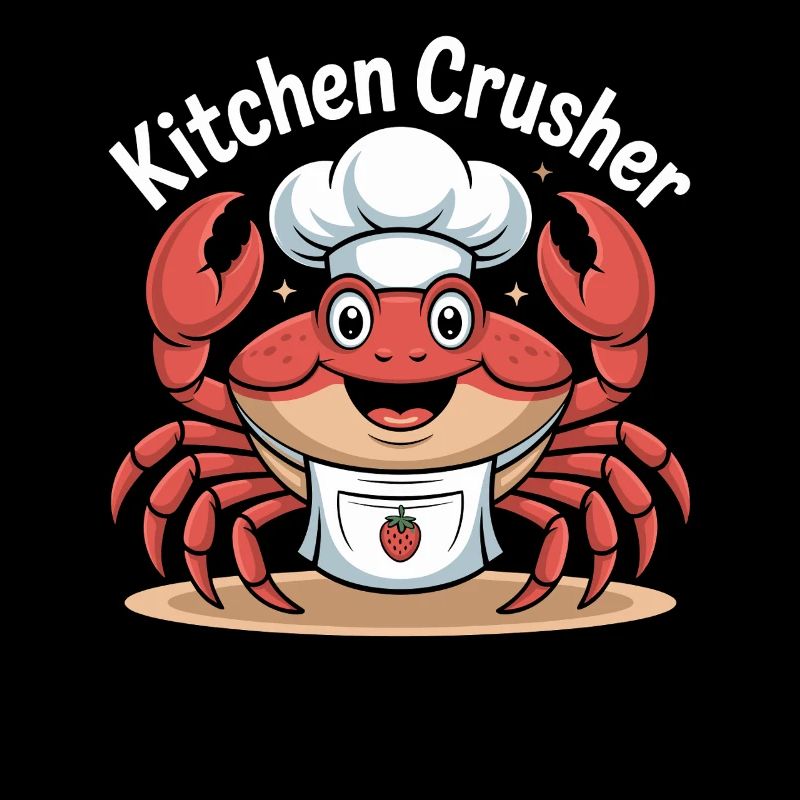 Kitchen Chopper Crab Chef Job Funny and