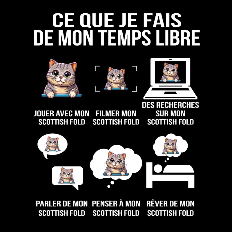 Ce que je fais de mon temps libre Scottish Fold