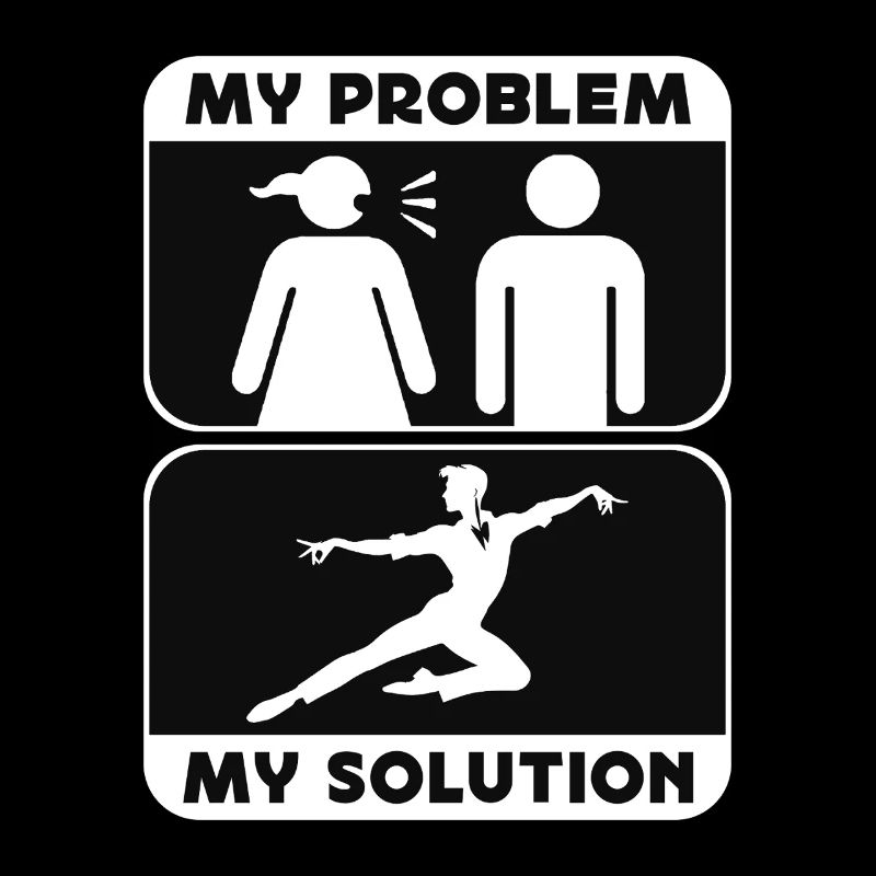 Acro Dancer My Problem My Solution Pictogram Dad