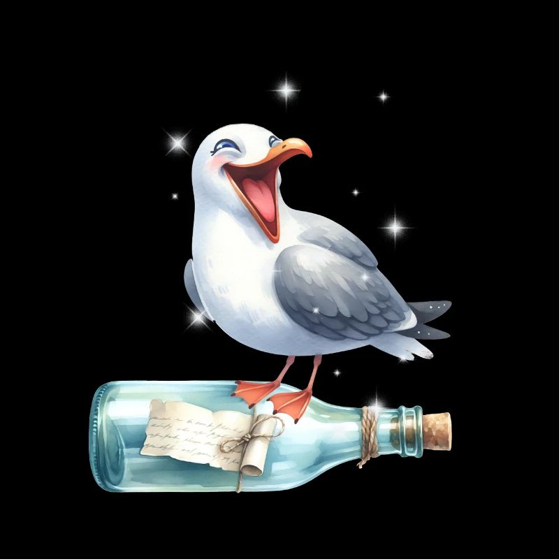maritime seagull message in a bottle seagulls