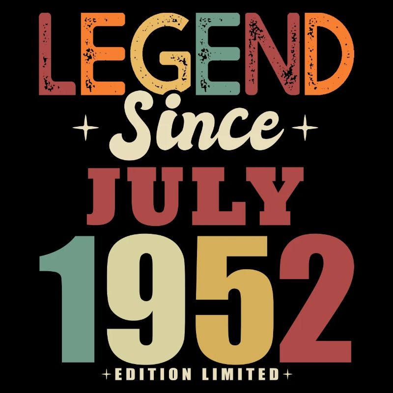 Birthday gift 70 years July 1952 legend
