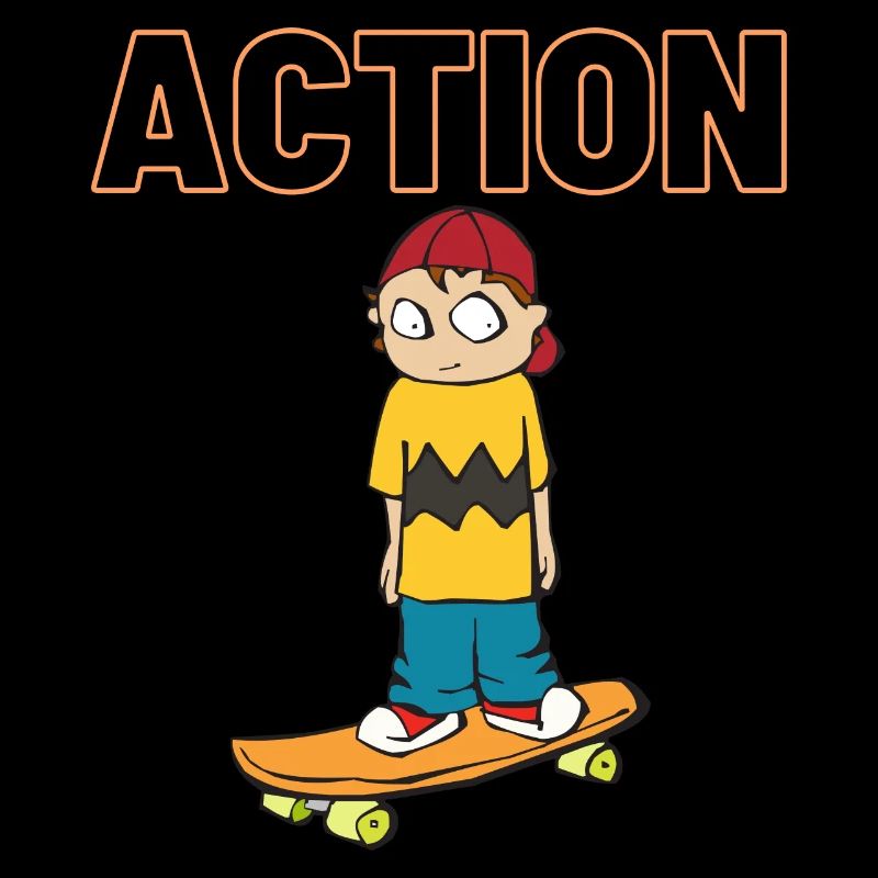 Action de patin