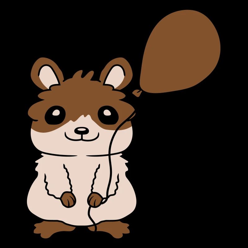 Luftballon Hamster Geschenkidee Comic