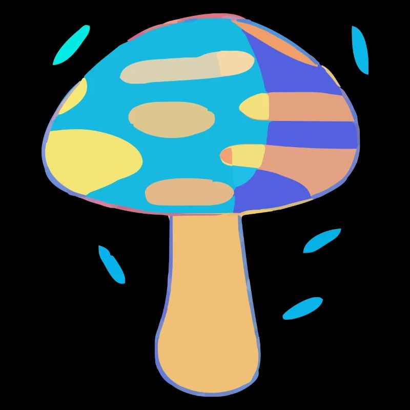 Der blaue Pilz