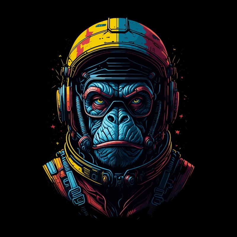 Space Monkey | ape spacesuit | Monkey space travel