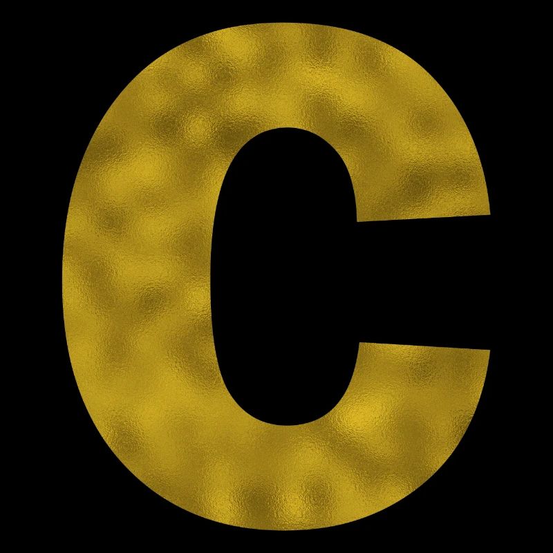 Letter C Gold