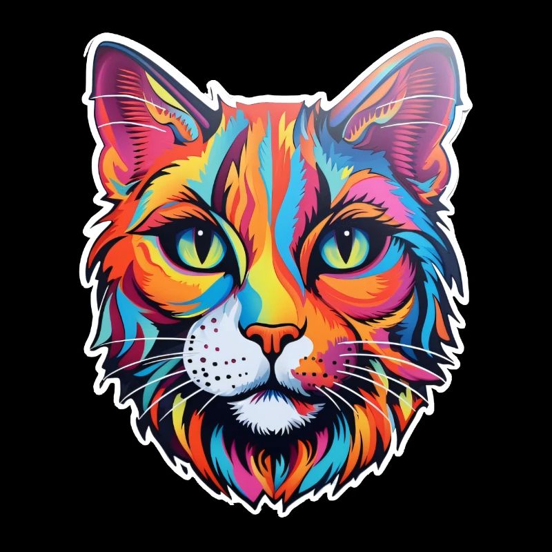 Katze psychedelisch