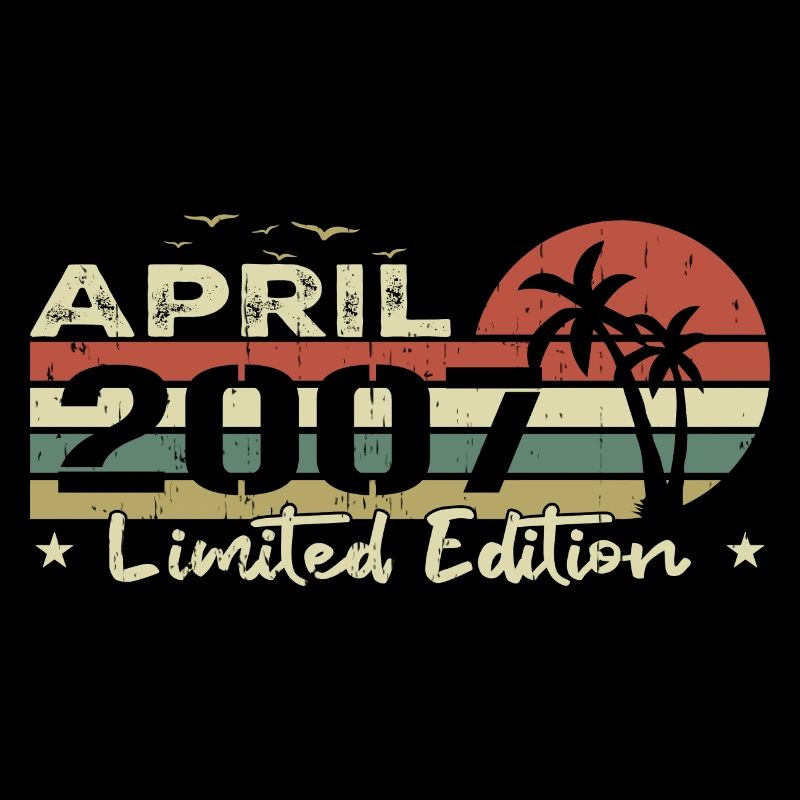 millésime de avril 17e anniversaire né 2007 vibe