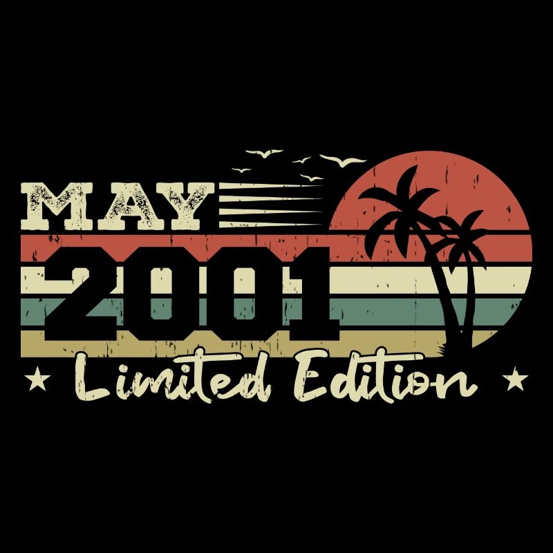 May Vintage 23rd Anniversary Born 2001 Vibe