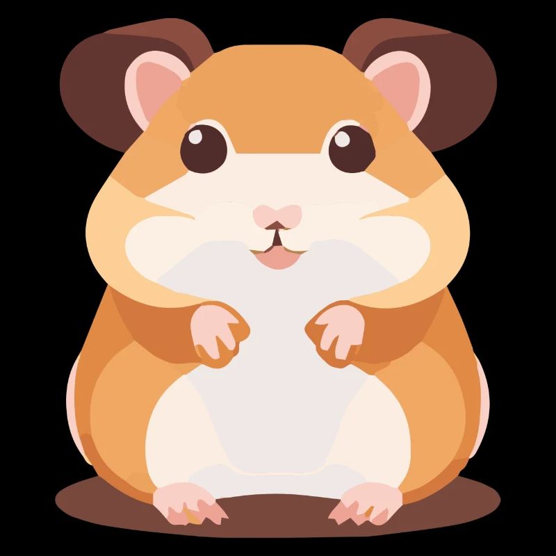 Hamster mignon avec de grands yeux