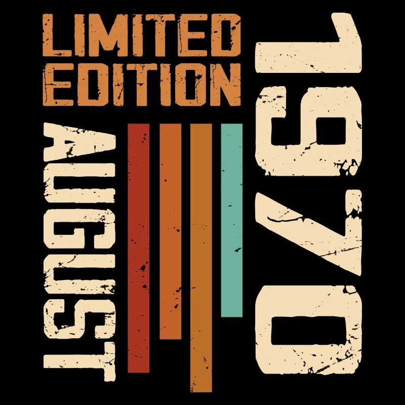 August 1970 Geburtstagsgeschenk August 1970 August