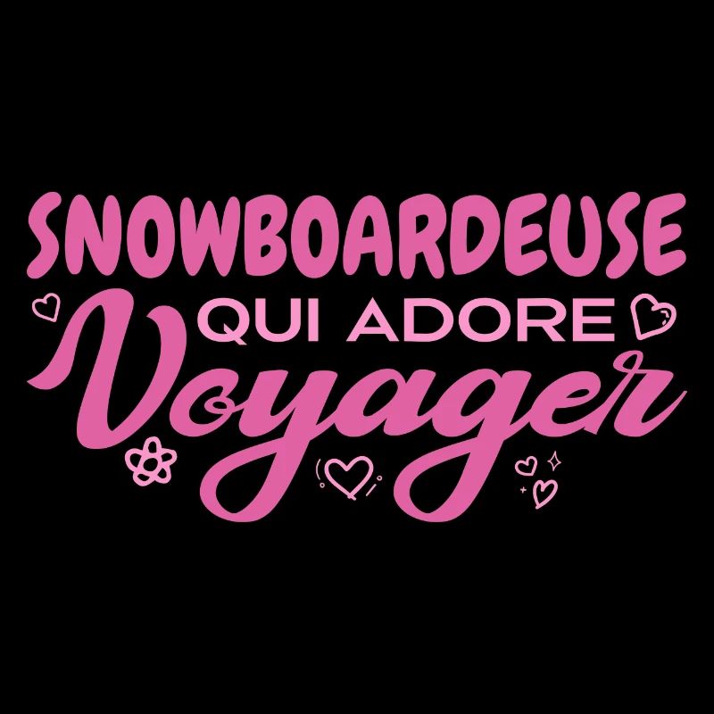 Snowboardeuse globe-trotteuse passionnée de voyage