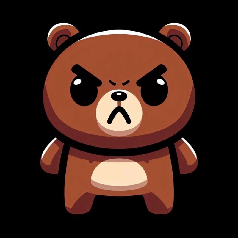 Fierce Brown Bear Art