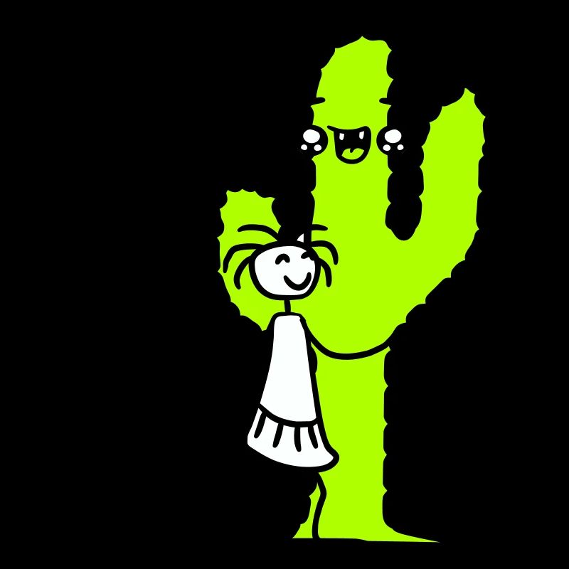 Cactus câlin fille Cactus amour mignon épineux