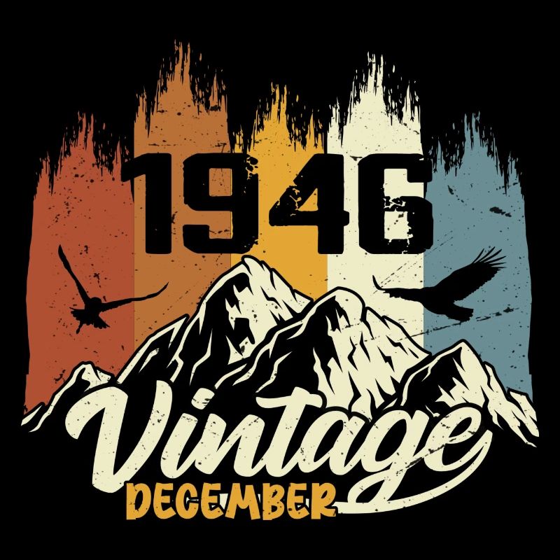 Geburtstagsgeschenk geboren im Dezember 1946
