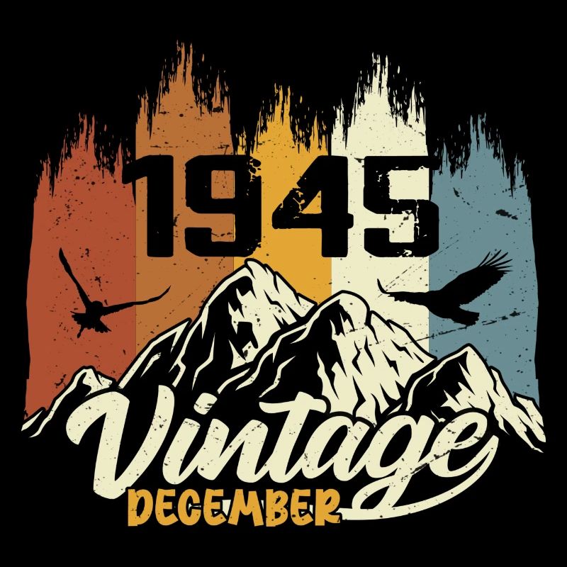 Geburtstagsgeschenk geboren im Dezember 1945