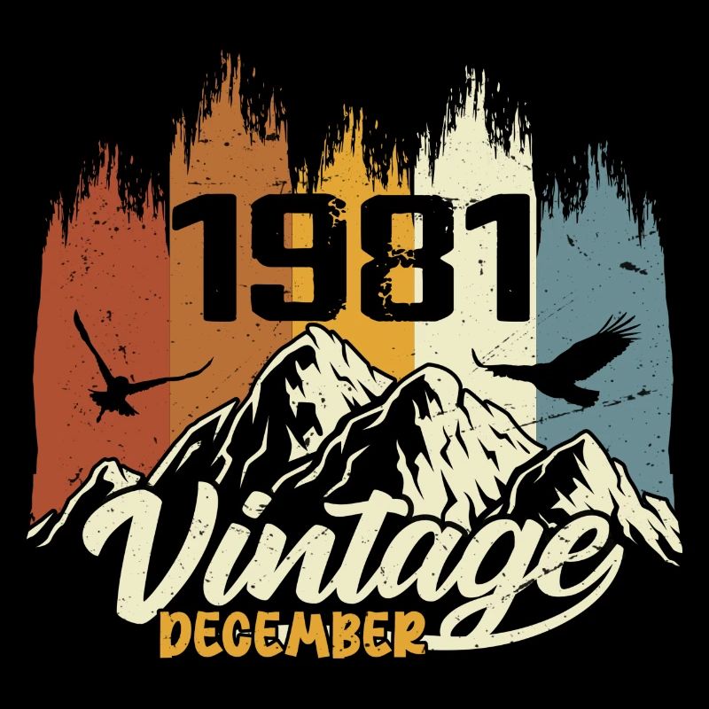 Geburtstagsgeschenk geboren im Dezember 1981