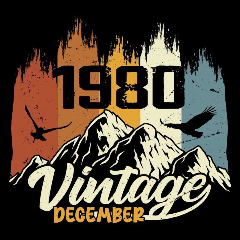 Geburtstagsgeschenk geboren im Dezember 1980