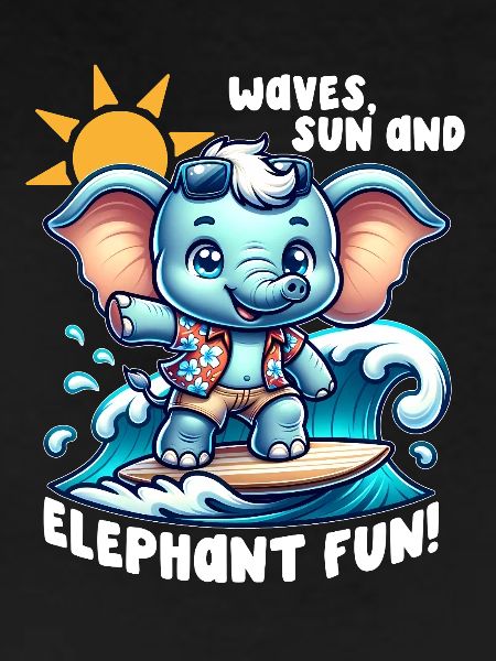 Elephant surfer