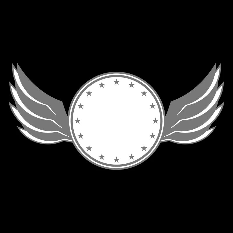 star circle frame round wing ring shield shield