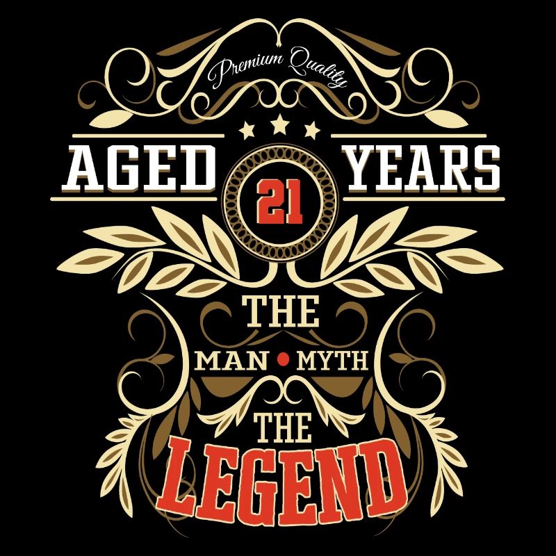 21st birthday men myth legend