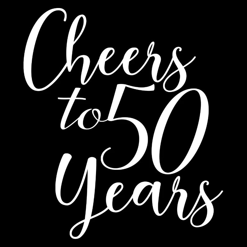 Cheers To 50 Years - Geburtstags- oder Jubiläumsgeschenk