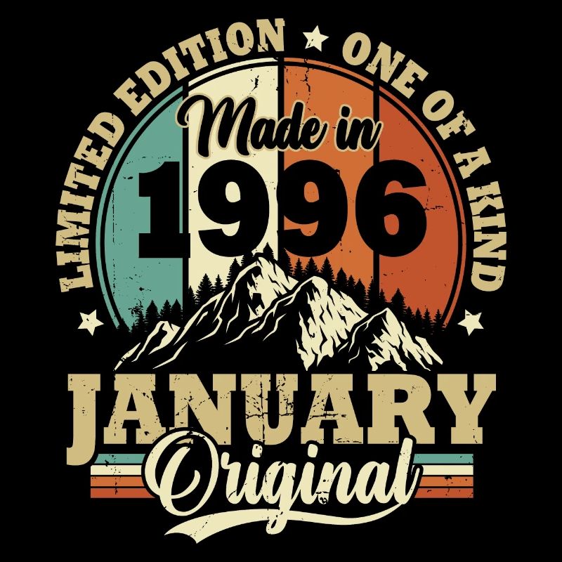 Geburtstagsgeschenk Januar 1996 Vintage Retro