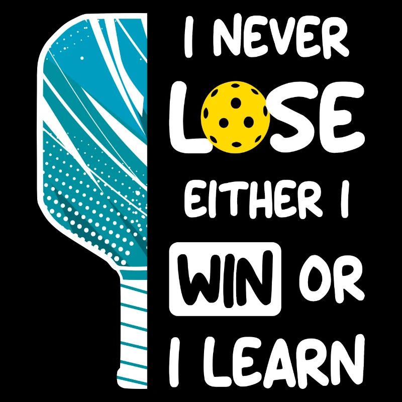 Ich verliere nie, ich gewinne oder lerne Pickleball