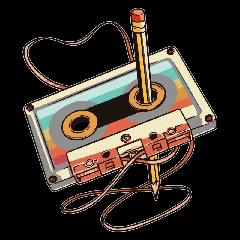 Vintage cassettes for nostalgics, 80s & 90s