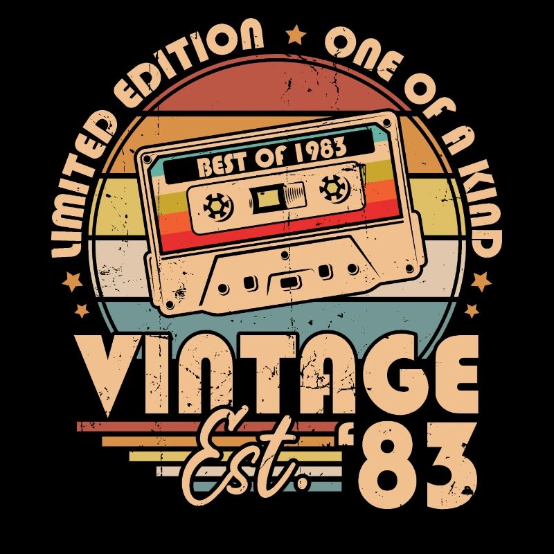 Retro Vintage Geburtstagsgeschenk geboren 1983