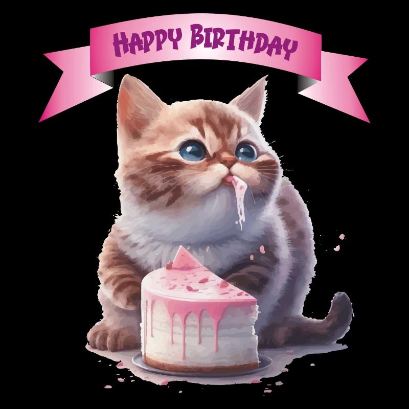 Happy Birthday Kitten Gift