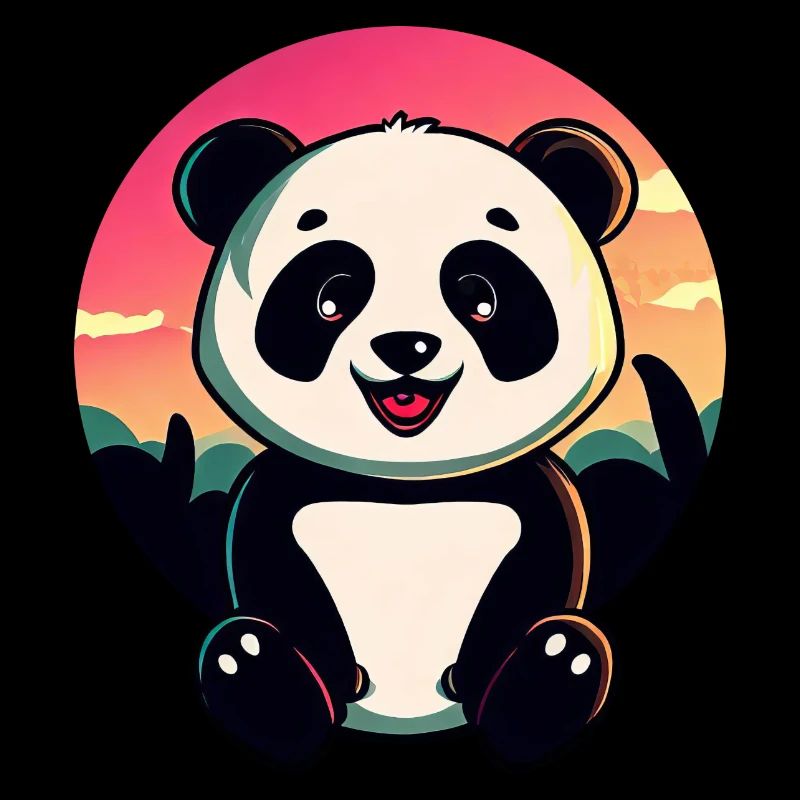 Mignon Panda Sunset Design