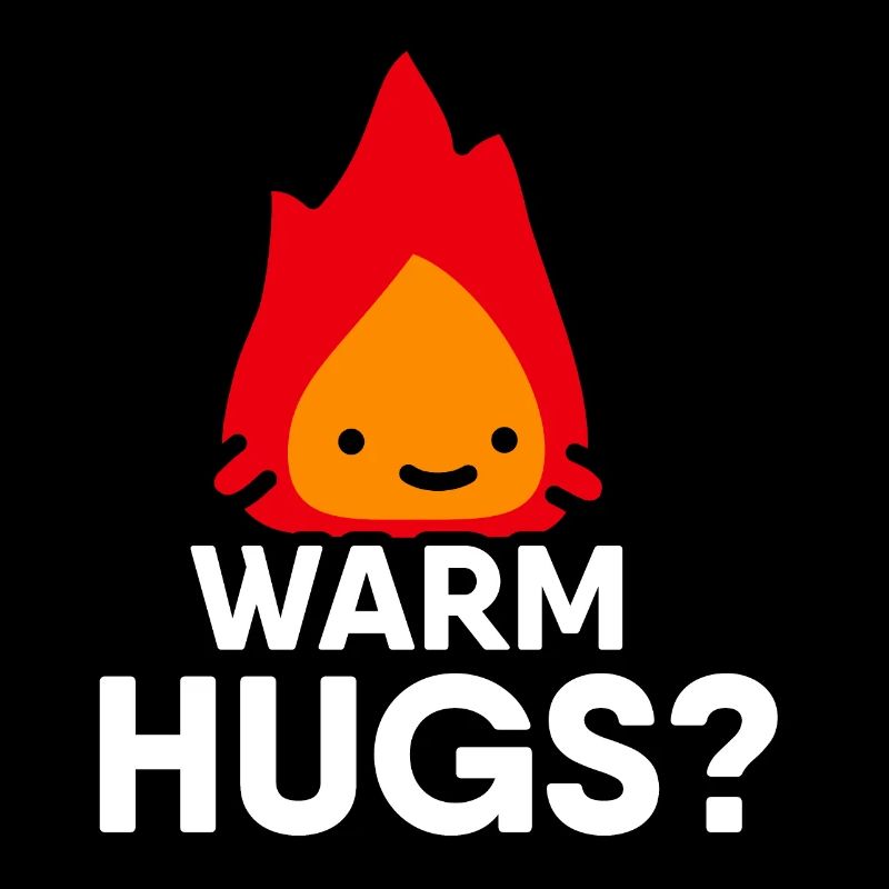 Cute Flame: Warm Hugs? - Digital Drawing