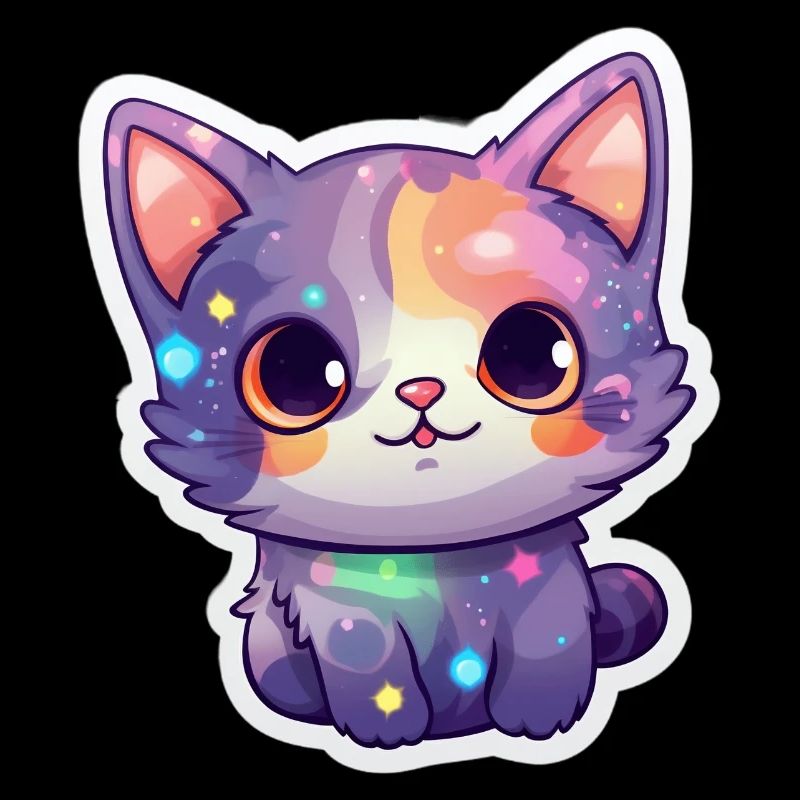 Un mignon petit chat dans l’espace