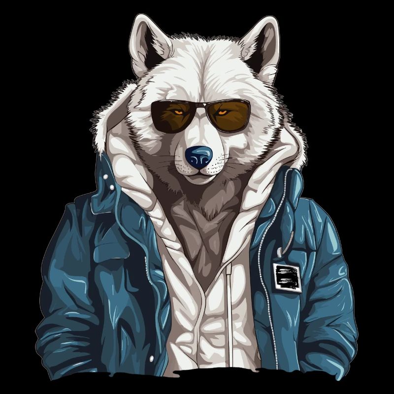 Street style polar wolf | Wolf lovers