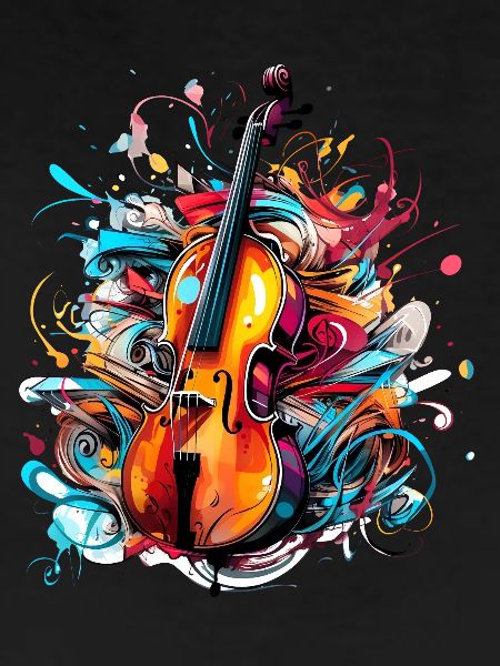 Violin Graffiti Style