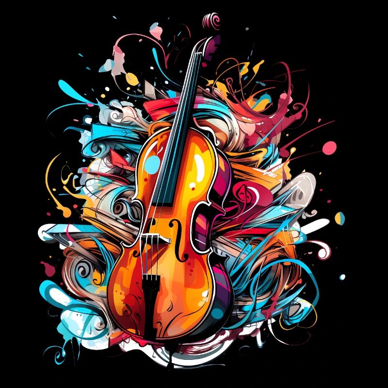 Style graffiti de violon